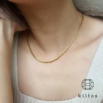 つけっぱなしOK♪アレルギーフリー　316L サージカルステンレス　デザインチェーン ネックレス　kiitos 金属アレルギー対応　ステンレス