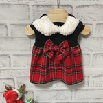 再販　犬服　SSクリスマスのワンピース
