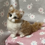 羊毛フェルト　猫ちゃん