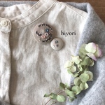 刺繍ブローチ　2個セット
