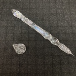 【1点限定 シンプル ダイクロ レインボー  ガラスペン】