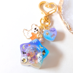 10/12【110】シャラシャラゆめコロン＊ハロウィンキーホルダー　シャカシャカ　シャカシャカ　レジン