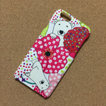 しろくまとお花 レッドiPhone6/6sケース
