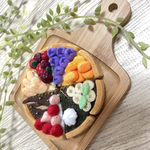 フェルトで作ったホールケーキタルトマグネット