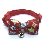 ★猫ちゃんの首輪  にぎやかクリスマス🎄 (レッド)