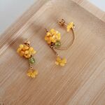 満開　金木犀２ホールピアス