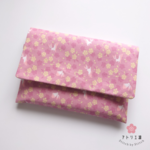 【完成品】＊うさぎ＊ピンク×ピンクかのこ／大サイズ、ホックつき＊ 御朱印帳ケース、御朱印帳入れ、御朱印帳袋〈アトリエ凛〉