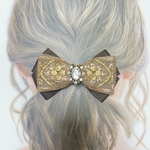 インド刺繍リボン🎀バレッタ・ヘアクリップ