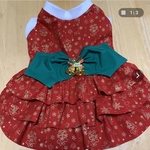 オーダー　メルちゃんのクリスマスワンピ✨