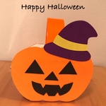 再販！！ハロウィンカボチャ製作　ジャックオーランタンのお菓子入れ5個セット！！