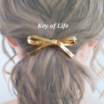 ▶︎大人のリボンバレッタ(8cm)上品 シンプル ヘアアクセサリー 簡単ヘアアレンジ♪