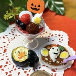 ミニチュア ハロウィン　オバケカレー　かぼちゃシチュー　オバケパフェ
