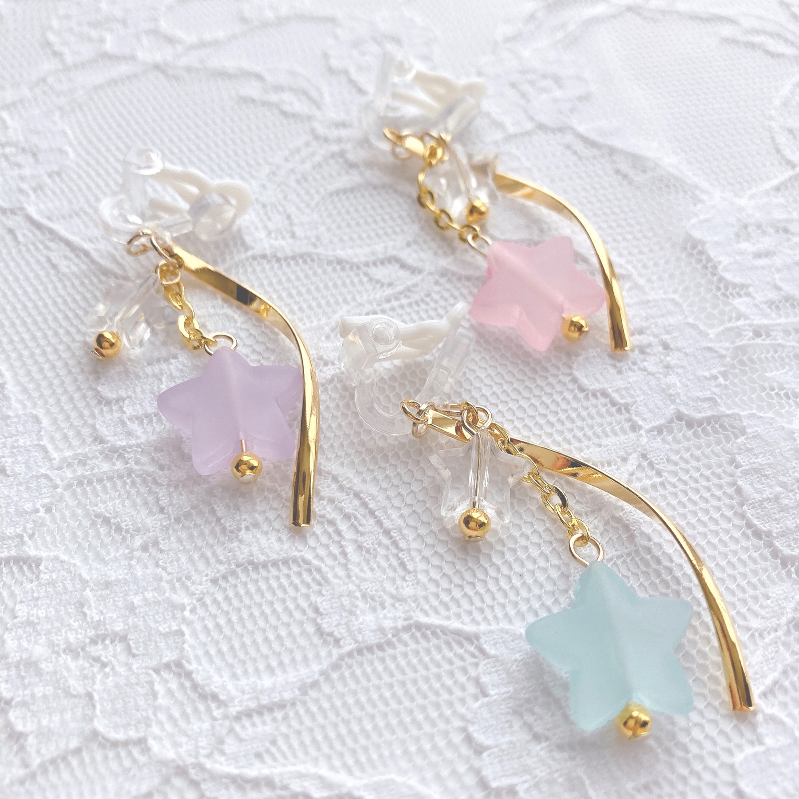 ゆらゆらお星さま🌟キッズイヤリング(キッズアクセサリー