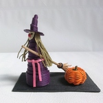 ハロウィンの小さい人形セット
