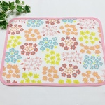 園児用 25×35 パステルカラーの花柄 ランチョンマット　縁どり  女の子用