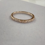 【N88】シンプル華奢リング💍ピンクゴールド