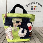 tuttifun＊グリーンのT-FUN  bag