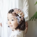 ハレノヒノハナ/髪飾り/子供・女の子/発表会・七五三・結婚式/ムーヴピンク/くすみカラー　受注生産◎ヒマリ