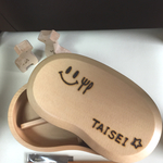 大人気！スマイルくん木製お弁当箱！お箸セット♥