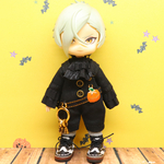 オビツ11　服　ハロウィンなお洋服　黒ショート丈