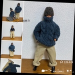 ♖Й 1243♖ざっくりケーブル編みタートルニット.パンツ.ベルト.ニット帽♖