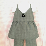 キッズ　グレンチェック柄セットアップ110