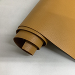 牛革　黄土色　キャメル　シュリンク加工　100㎝×40㎝（40デシ）本革　レザークラフト　革　レザー　leathercraft　ハンドメイド　手作り　素材　生地　