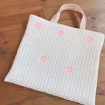ヌビキルト  イブル ニコちゃん刺繍ᵕ̈デコレクションズᵕ̈ヌビ イブル風 ラスト1点⸜ ෆ ⸝‍