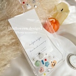 【10月限定】クリア ニュアンス 透明 手描き 大人可愛い ハロウィン iPhoneケース