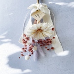 ｎｅｗ【dried flower pink brown swag】ドライフラワー  ブーケ スワッグ ピンク ブラウン