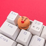 【トナカイマカロン】キーキャップ  (メカニカルキーボード, Cherry MX軸)【クリスマス限定】