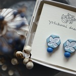 【ご予約済】: : : 陶土の草花耳かざり : : : 1082（ピアス／イヤリング）