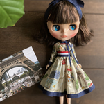 ブライスアウトフィット　リバティプリント（ボンジュール）のワンピース