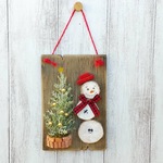 雪だるまのメリークリスマス☆クリスマスの壁掛け