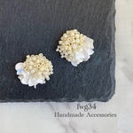 Beads ASOBI white   イヤリング/ピアス
