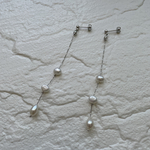 3perls  pierce   淡水パールのチェーンピアス