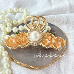 金木犀とパールのバンスクリップ（送料無料）