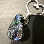 2面の宇宙玉キーホルダー