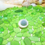 海辺の輝き　グリーン系色極小・小型サイズ大盛特Ｂクラス（シーグラス）