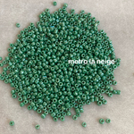 2〜3ミリMatt mediumGreen〔約1200個〕ガラスシードビーズ3mm