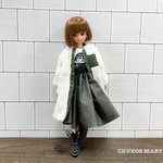 No,057 ボアコート［カーキ×真っ白］