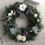  * White nuts *  Christmas wreath * クリスマスリース  ギフト🌿