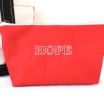 刺繍ポーチ【HOPE】赤