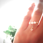 slanting pearl   リング