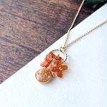 金木犀のシンプル小粒ネックレス