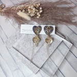 ﾋﾟｱｽ / heart accessory【blue × gold edge】