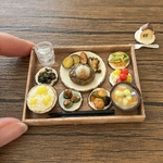 和風おろしハンバーグ定食　ミニチュア