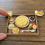 チーズピザランチセット　ミニチュア