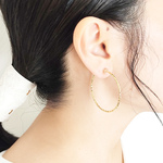 Shiny hoop イヤリング