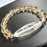 水晶天珠＊大黒天・弁財天天珠とレインボーシトリンのブレスレット✨✨